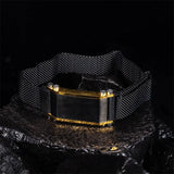 Men's Stainless Steel Name Bracelet Health Bangle