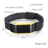 Men's Stainless Steel Name Bracelet Health Bangle