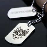 Men Jewelry Dog Tag Pendant Military Army ID Necklace