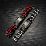 Men Stainless Steel Link Chain Bracelet Engravable Cuff Wristband
