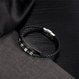 Personalized Engrave Logo Name Bracelet Stainless Steel for Men