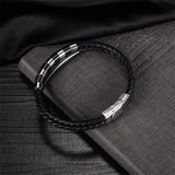 Personalized Engrave Logo Name Bracelet Stainless Steel for Men
