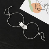Real Love Couple Bracelets Stainless Steel Gift Engrave