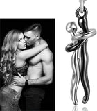Stainless Steel Couple Hugging Pendant Necklace Kiss Hug Necklace