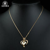 Heart Pendant Necklace with Austrian Crystal for Gift of Love