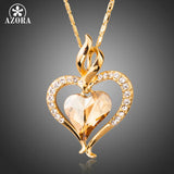Heart Pendant Necklace with Austrian Crystal for Gift of Love