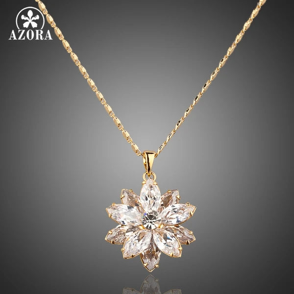 Sunflow Stellux Crystal Pendant Necklace