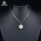 Sunflow Stellux Crystal Pendant Necklace