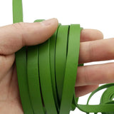 10x2mm Lime Green Flat Leather Cord Strip for DIY Bracelet Crafts 2mm Thickness