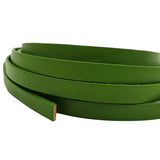 10x2mm Lime Green Flat Leather Cord Strip for DIY Bracelet Crafts 2mm Thickness