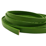10x2mm Lime Green Flat Leather Cord Strip for DIY Bracelet Crafts 2mm Thickness