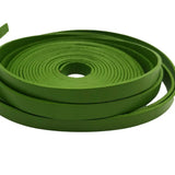 10x2mm Lime Green Flat Leather Cord Strip for DIY Bracelet Crafts 2mm Thickness