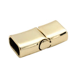 3 Sets 11mmx5.5mm Magnetic Clasp for Bangle Bracelet - Licorice Leather Glue In
