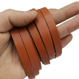 Brown Leather Band Strip 10mm Wide Flat