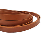 Brown Leather Band Strip 10mm Wide Flat