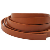 Brown Leather Band Strip 10mm Wide Flat
