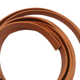 Brown Leather Band Strip 10mm Wide Flat
