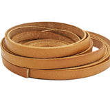 Aaazee 1 Yard 10mm Flat Leather Strip Distressed Tan 10x2mm