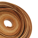 Aaazee 1 Yard 10mm Flat Leather Strip Distressed Tan 10x2mm