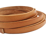 Aaazee 1 Yard 10mm Flat Leather Strip Distressed Tan 10x2mm