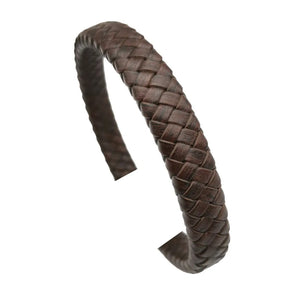 Dark Green Braided Leather Strap 12x6mm