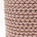 Aaazee 1 Yard 4mm Baby Pink Bolo Leather Strap
