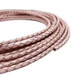 Aaazee 1 Yard 4mm Baby Pink Bolo Leather Strap