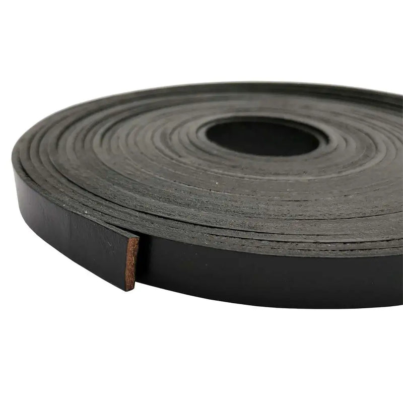 10mm Coated Cow Hide Strip Flat Leather Band