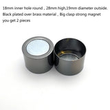 Aaazee 18mm Magnetic Clasps Black, Strong Magnet Closure for Bracelet Making
