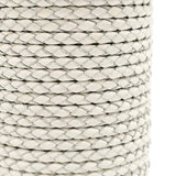 Aaazee 4mm Deep Weathered Braided Leather Strap for Bracelet