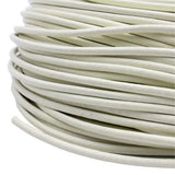 Aaazee 5 Yards 3mm Round Milk Leather Cord Necklace Bracelet Making