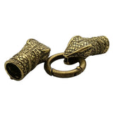 10mm Antique Bronze Snake Spring Clasps for Bracelet Making