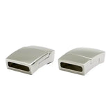Aaazee Stainless Steel Magnetic Clasps 10x2.7mm Hole 10mm