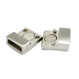 Aaazee Stainless Steel Magnetic Clasps 10x2.7mm Hole 10mm