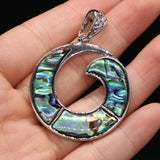 Abalone Mother of Pearl Shell Pendant for DIY Jewelry Making