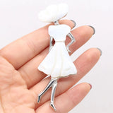 Abalone Shell Natural Hood Beauty Brooch Pendant Charm For Jewelry Making