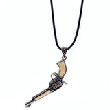 Abalone & Shell Necklace Pendant Retro Leather Cord DIY Jewelry 30x62mm