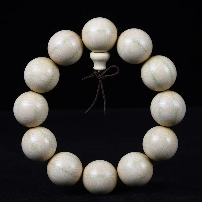 Abelia Biflora Wood Beads Tibetan Buddhism Amulet Bracelet