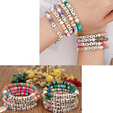 Acrylic Alphabet Beads Flat DIY Bracelet Necklace
