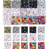Acrylic Alphabet Beads Flat DIY Bracelet Necklace