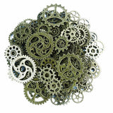 120g DIY Jewelry Making Steampunk Gear Pendant Charms Bronze Accessories