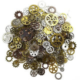 120g DIY Jewelry Making Steampunk Gear Pendant Charms Bronze Accessories