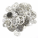 120g DIY Jewelry Making Steampunk Gear Pendant Charms Bronze Accessories