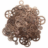 120g DIY Jewelry Making Steampunk Gear Pendant Charms Bronze Accessories