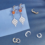 12PCS Huggie Hoop Earrings Stainless Steel Hypoallergenic