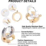 12PCS Huggie Hoop Earrings Stainless Steel Hypoallergenic