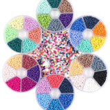 1900pcs 3mm Solid Paint Rice Bead Set DIY Bracelet Necklace Jewelry Accessories
