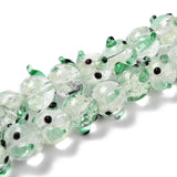 30pcs/strand Glass Lampwork Pig Beads For DIY Jewelry Making