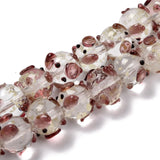30pcs/strand Glass Lampwork Pig Beads For DIY Jewelry Making