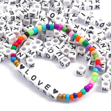 24 Grid Box Letter Glass Rice Beads for DIY Jewelry Making